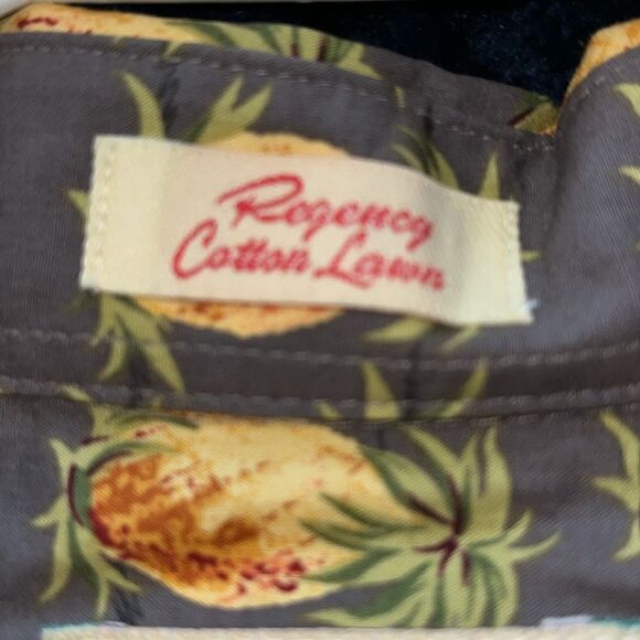Reyn Spooner Pineapple Cotton Lawn Swingers Party Travel Aloha Hawaii Shirt L - Picture 5 of 5